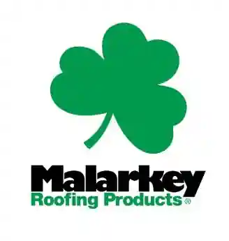 Logo of Malarkey Roofing Products, a manufacturer of sustainable performance roofing shingles, including architectural and designer styles made with rubberized asphalt and upcycled materials.